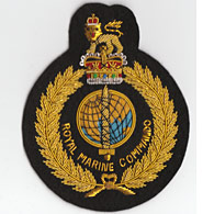Royal Marine Commando Wire Blazer Badge